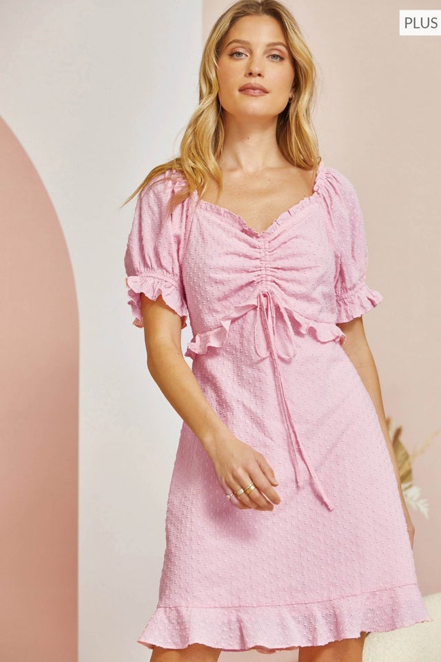 ワンピース Luna pleats mini dress ANDMARY】Luna pleats mini dress